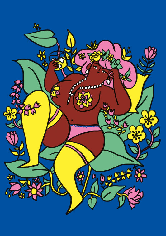 ‘Flower Woman’ Cècile Dormeau UNFRAMED